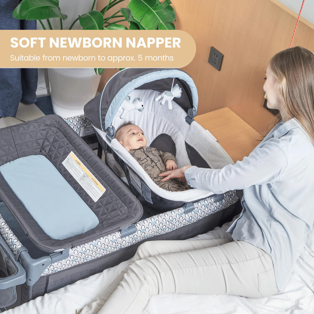 5 in 1 Foldable Baby Crib Playpen B6728