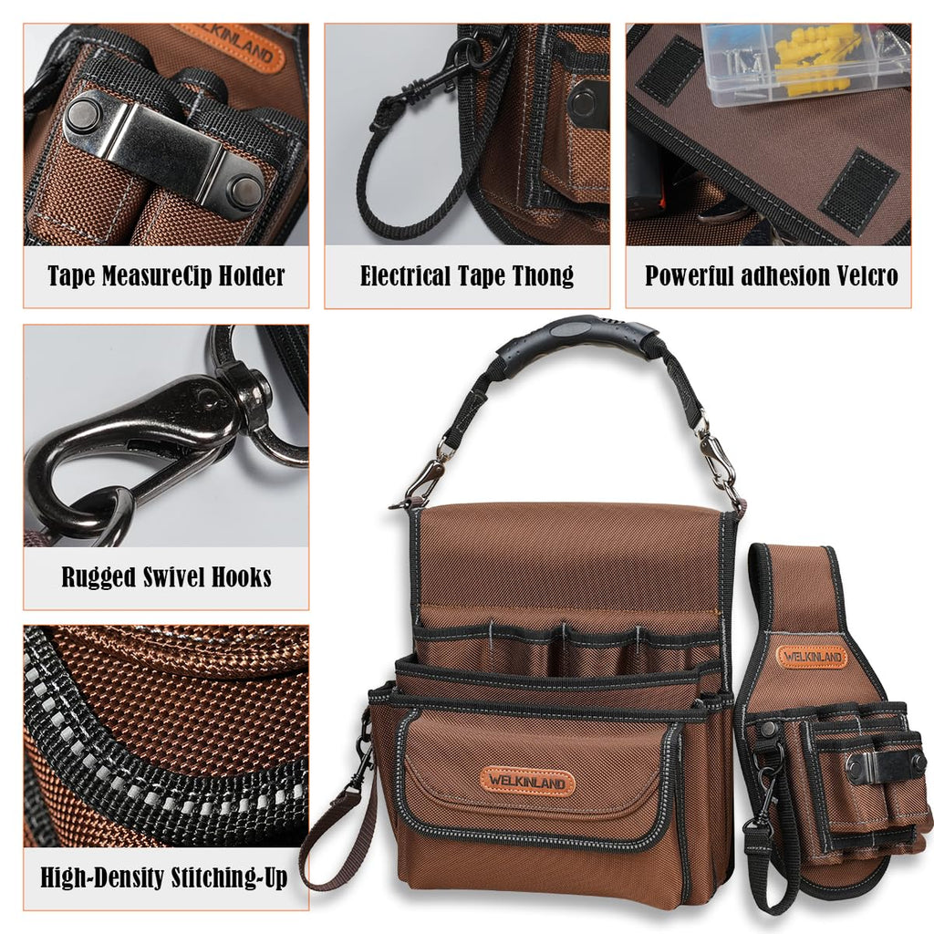 7-Pocket & 10-Pocket Tool Belt Pouches Set M5278
