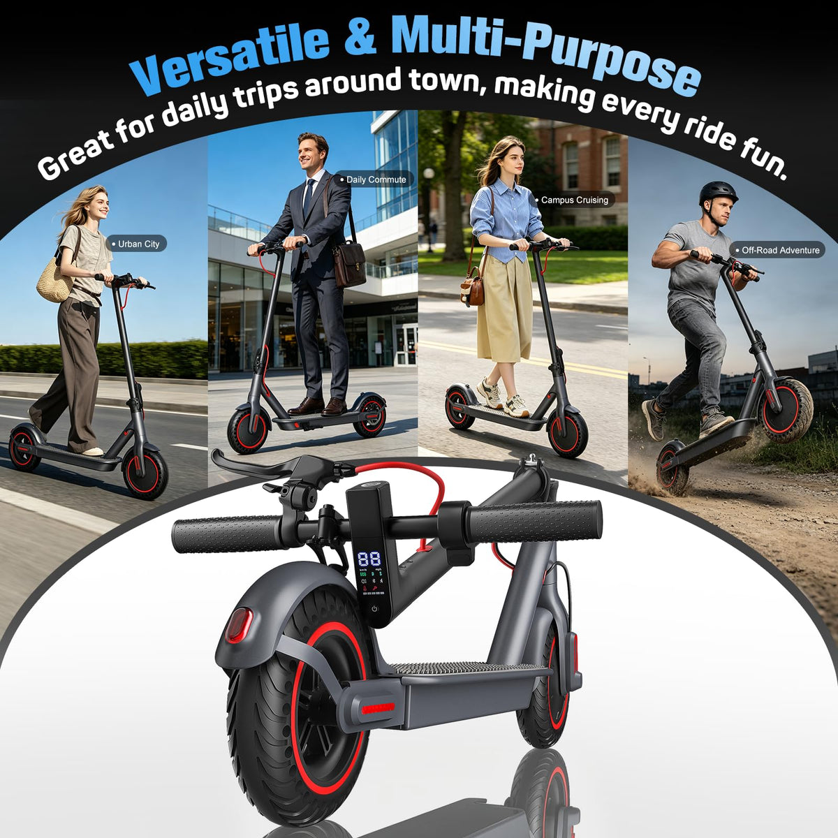 Electric Scooter 500W Motor 8.5'' Tire Z844964