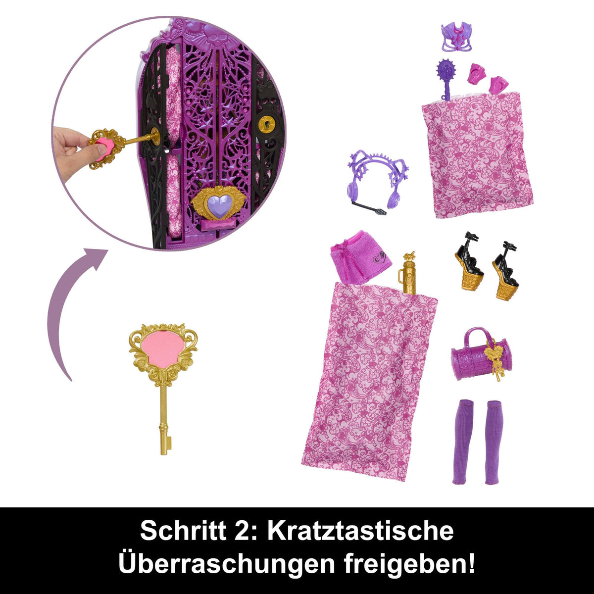 Doll with Wardrobe and 19 Accessories U5729