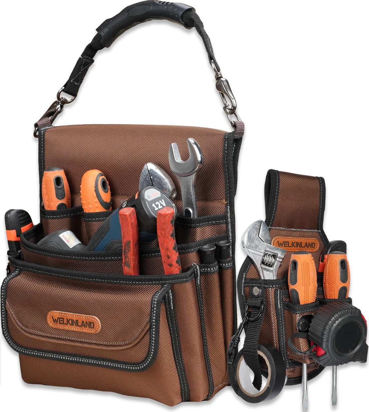 7-Pocket & 10-Pocket Tool Belt Pouches Set M5278