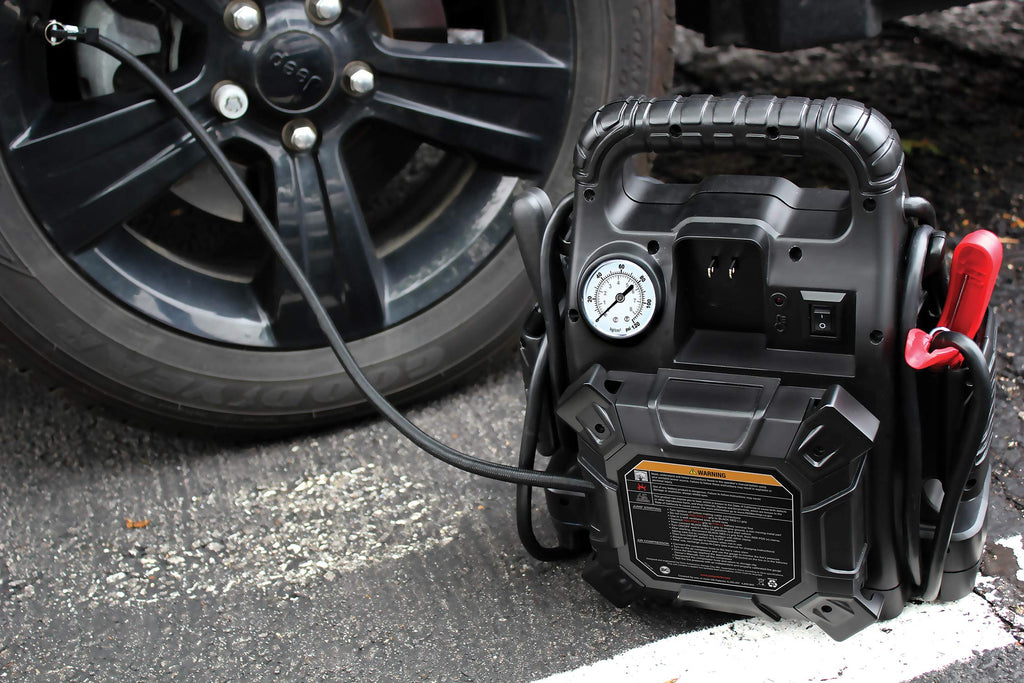 1100 Peak Amp Jump Starter with Air Compressor L525037