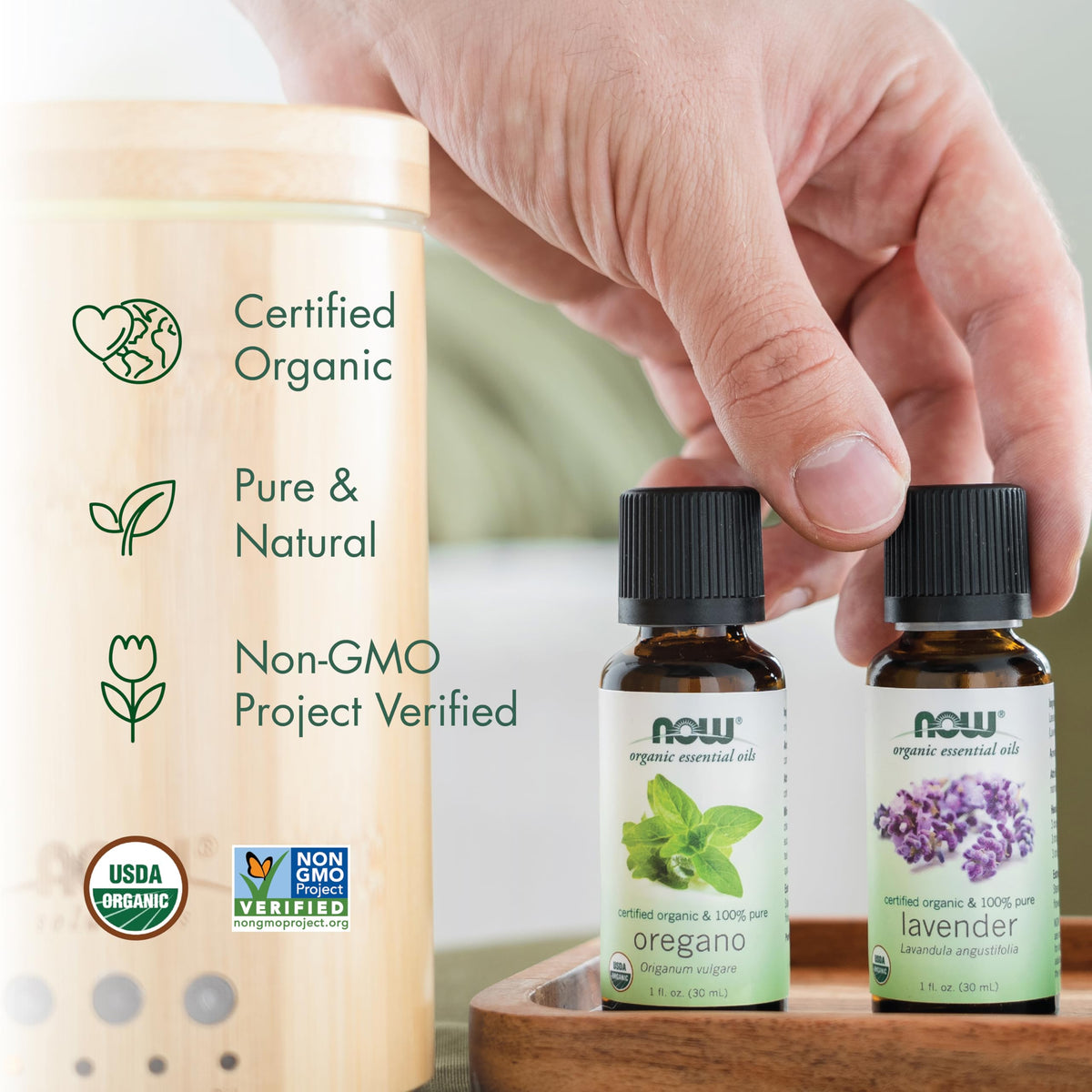 Organic Lavender Steam Distilled Essential Oil 4 fl. oz C372
