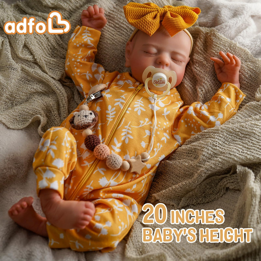20 Inch Full Vinyl Reborn Baby Dolls Girl C42911