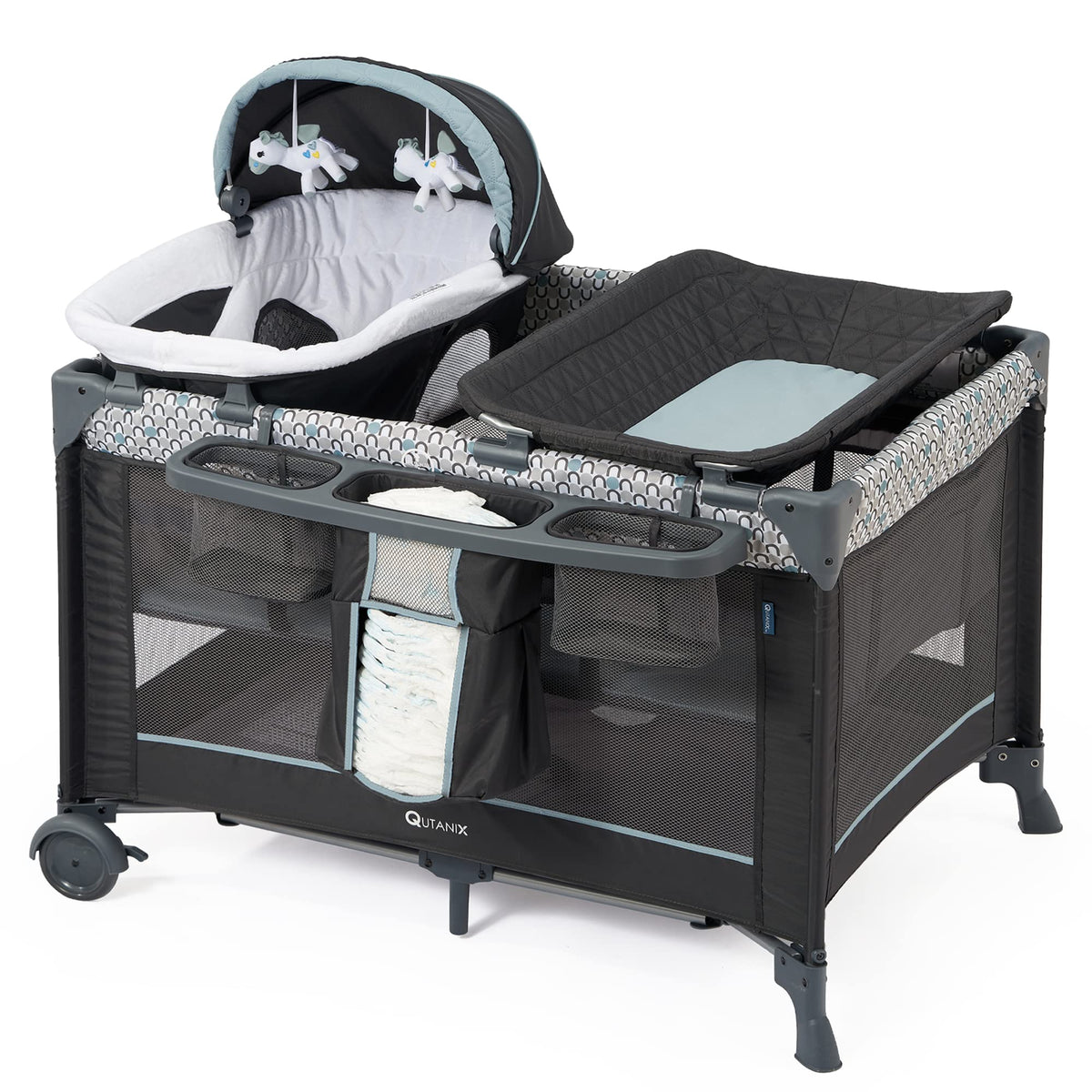 5 in 1 Foldable Baby Crib Playpen B6728