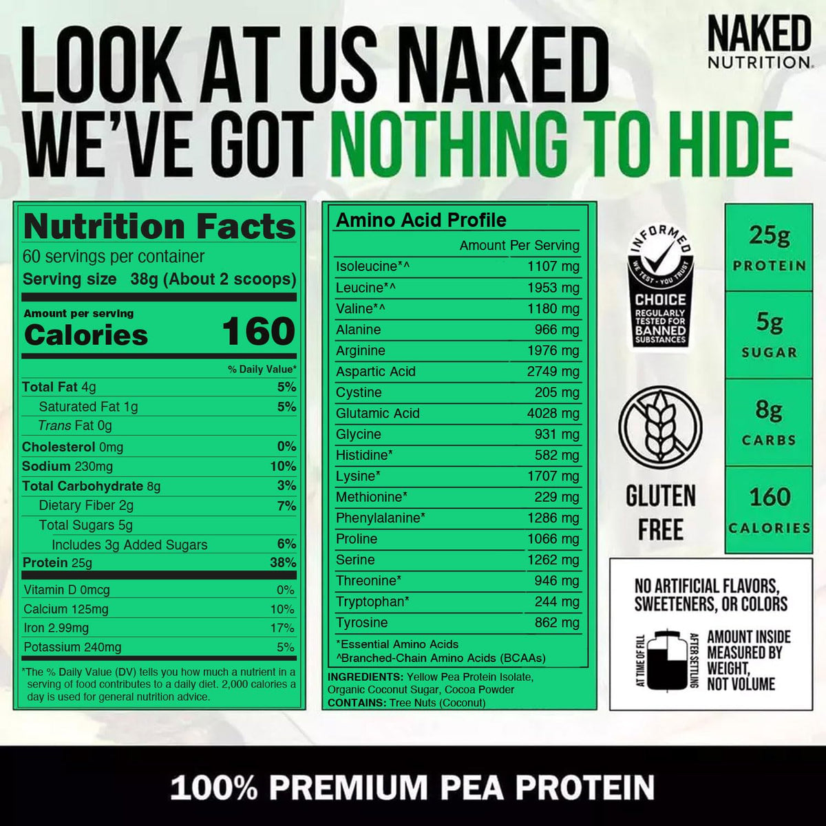Chocolate Pea Protein Isolate 5LB and Micronized Creatine Monohydrate 500g Vegan Non-GMO P520883
