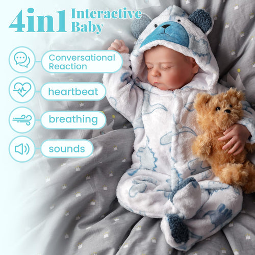 20 Inch 4-in-1 Interactive Baby Doll Z60863