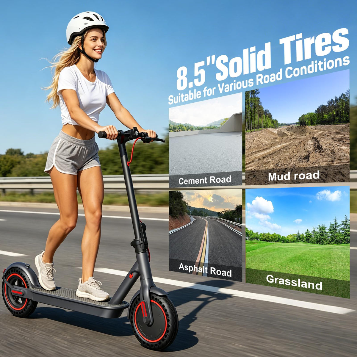 Electric Scooter 500W Motor 8.5'' Tire Z844964