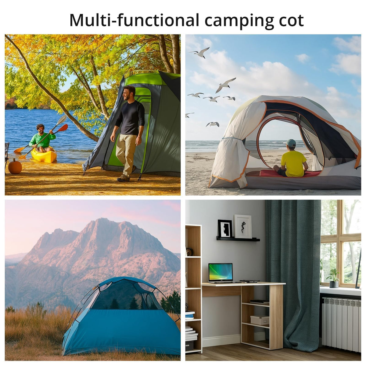 Height Adjustable Camping Cot 400 lbs F698
