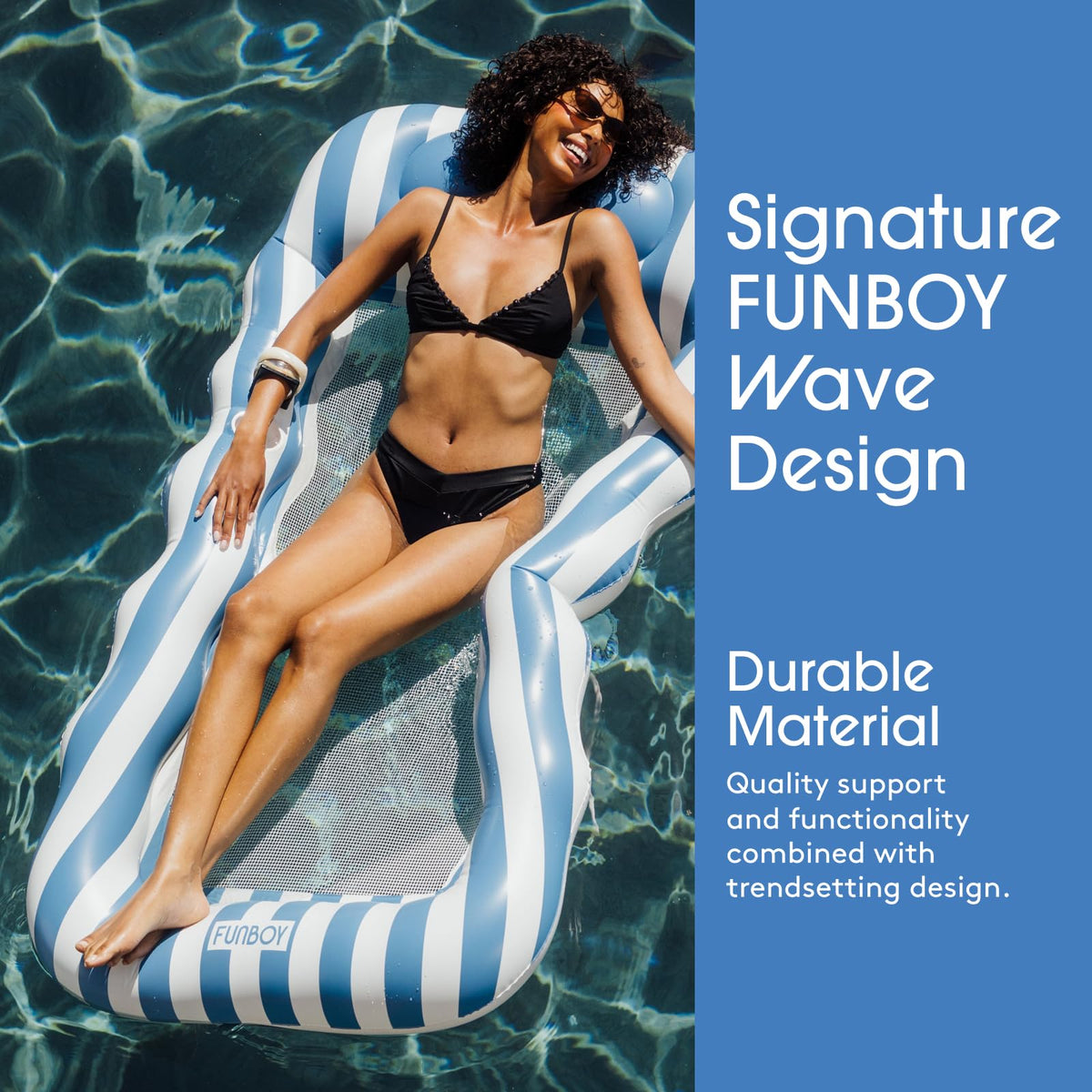 Striped Mesh Pool Lounger U454979