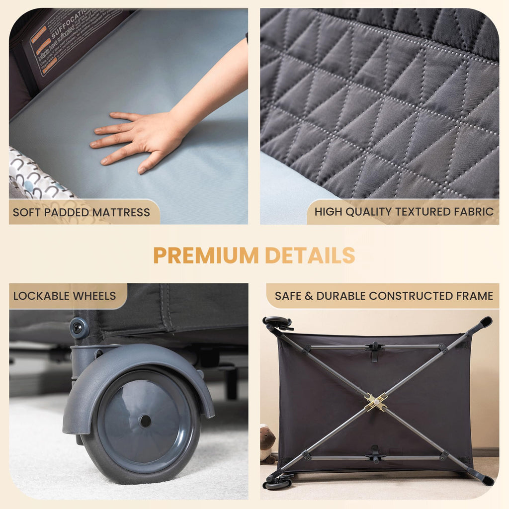5 in 1 Foldable Baby Crib Playpen B6728
