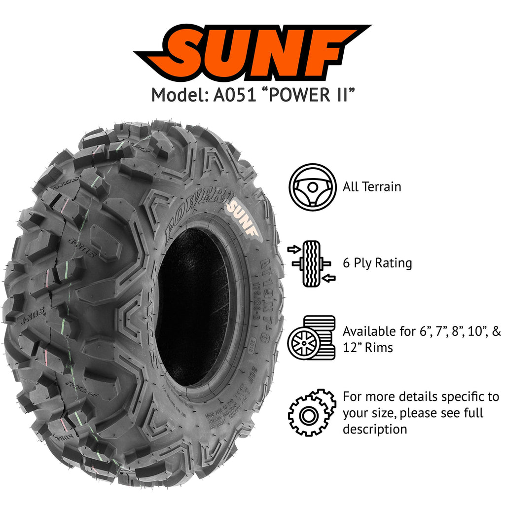19x7-8 18x9.5-8 Tubeless 6 Ply V668