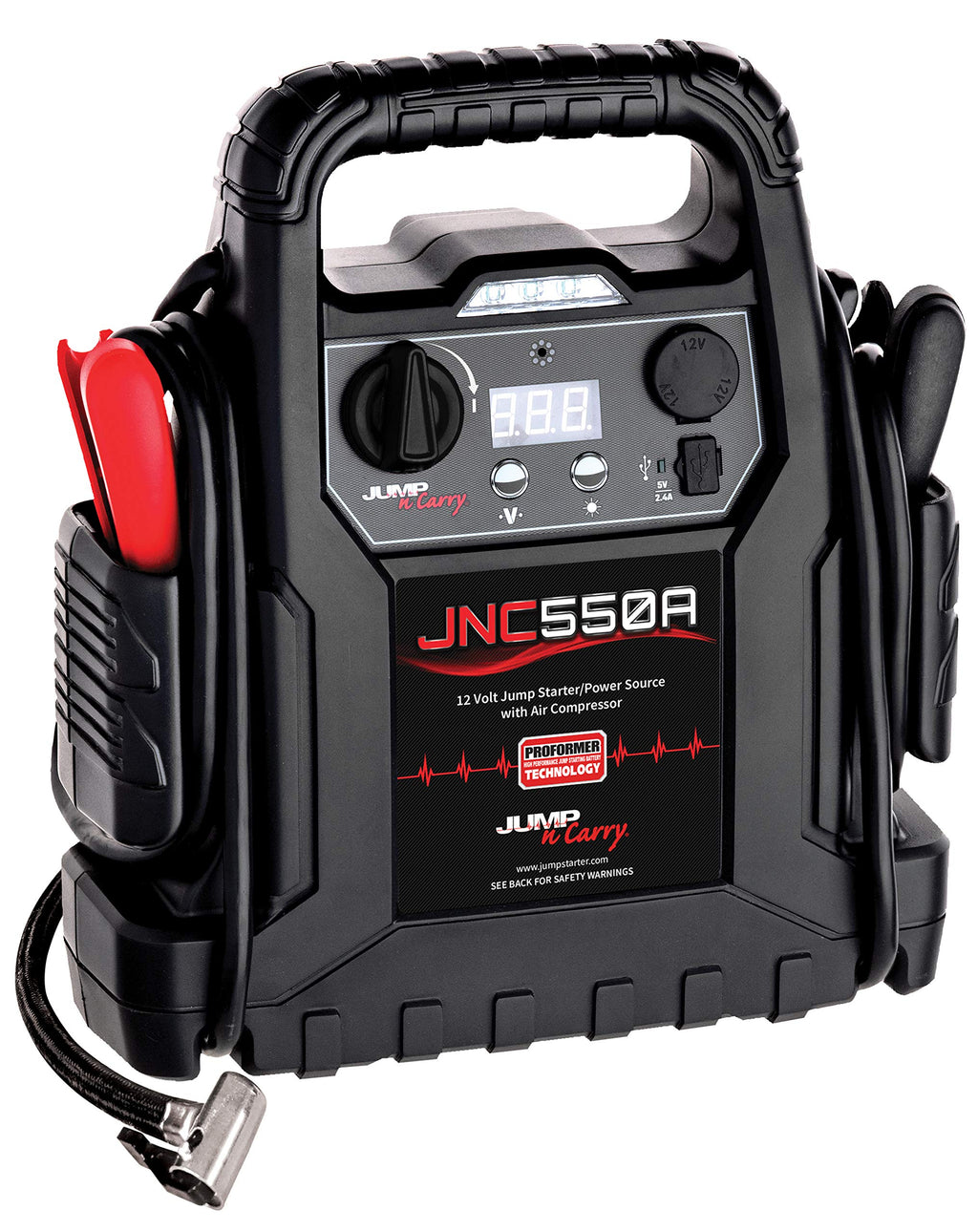 1100 Peak Amp Jump Starter with Air Compressor L525037