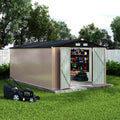 10x14 ft Metal Outdoor Storage Shed C1643