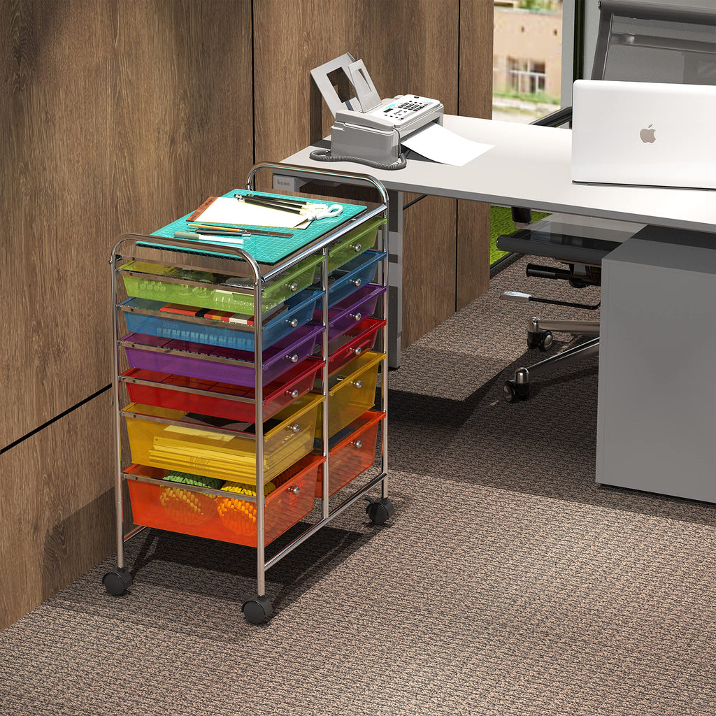 12 Drawers Rolling Utility Cart Organizer S812449