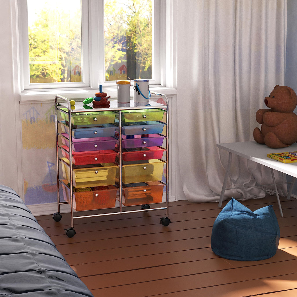 12 Drawers Rolling Utility Cart Organizer S812449